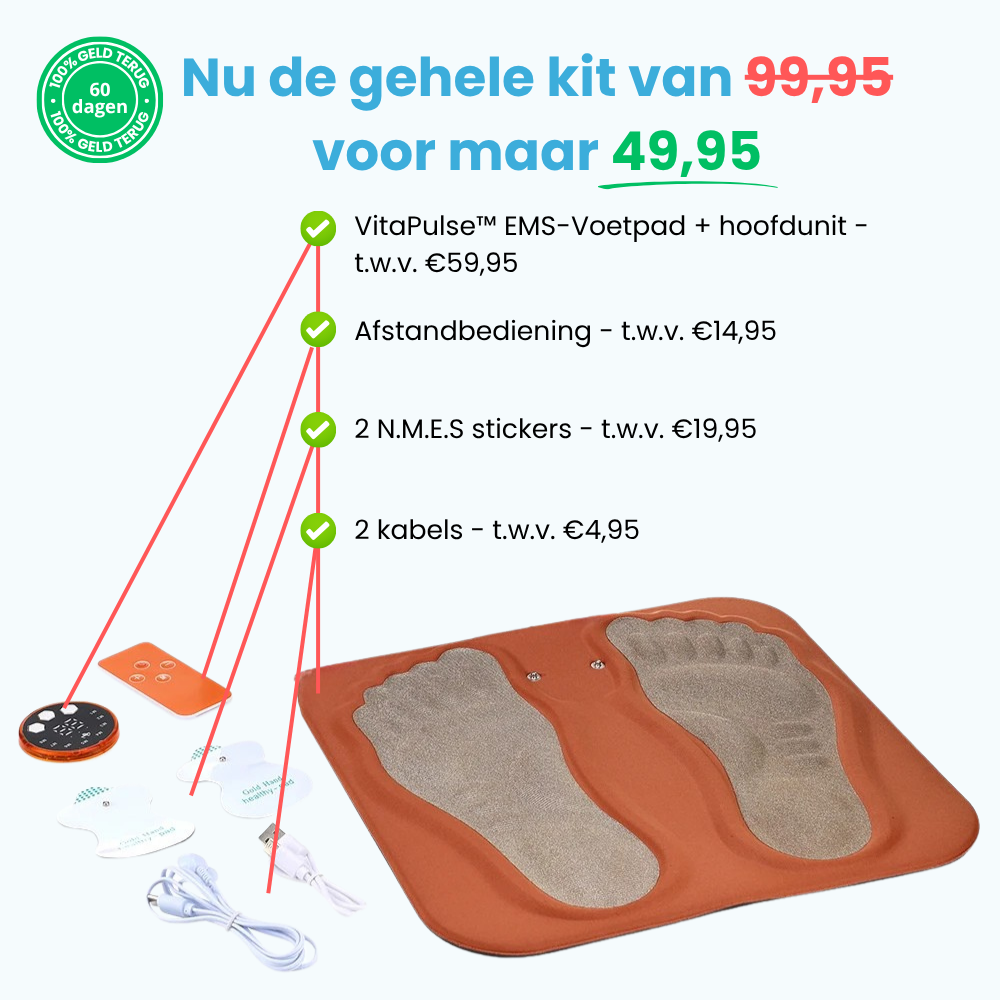 Nervana™ N.M.E.S massager | Voel je voeten weer, voordat het te laat is | 50% korting