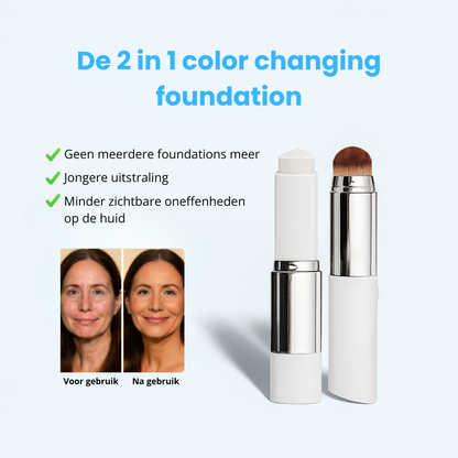 Niverno 2 in 1 foundation |Voor een frisse, egale & natuurlijk jonge huid | 1+1 gratis