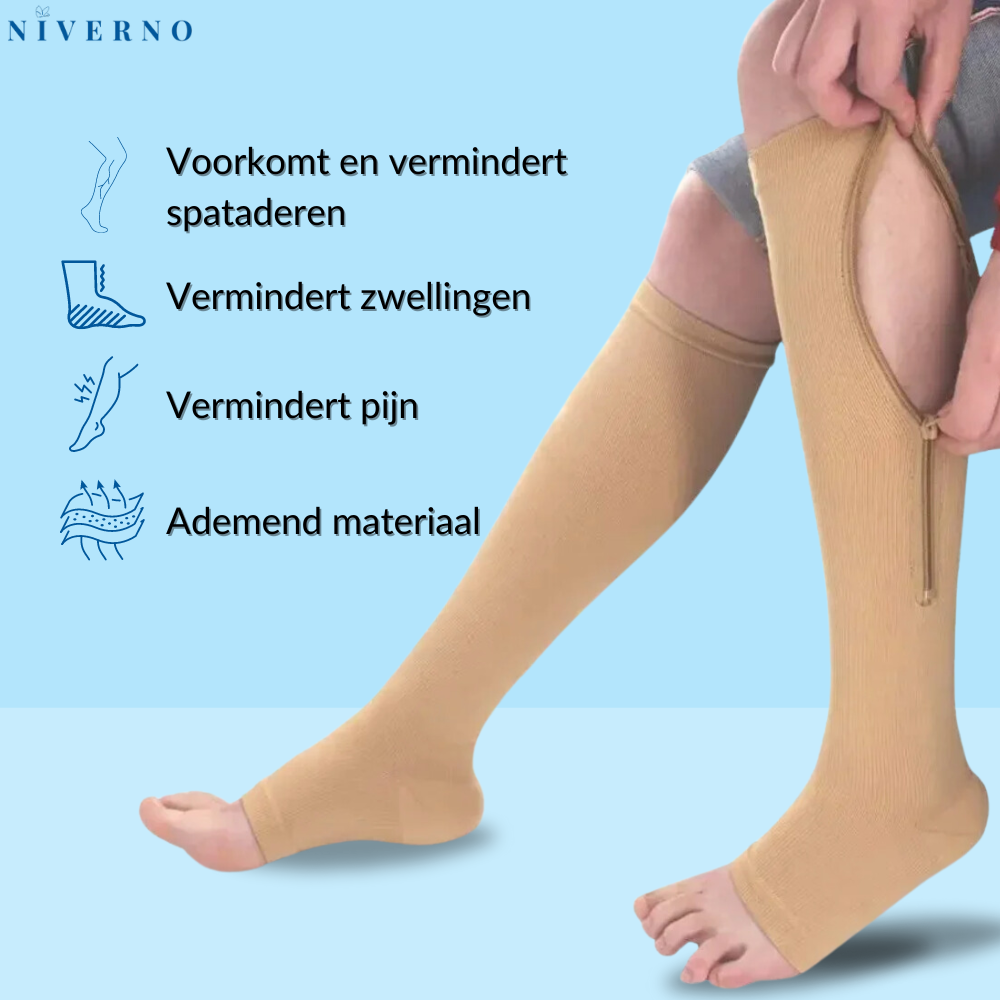 EasyZip™ - Compressiesokken voor diabetici | 2+1 gratis