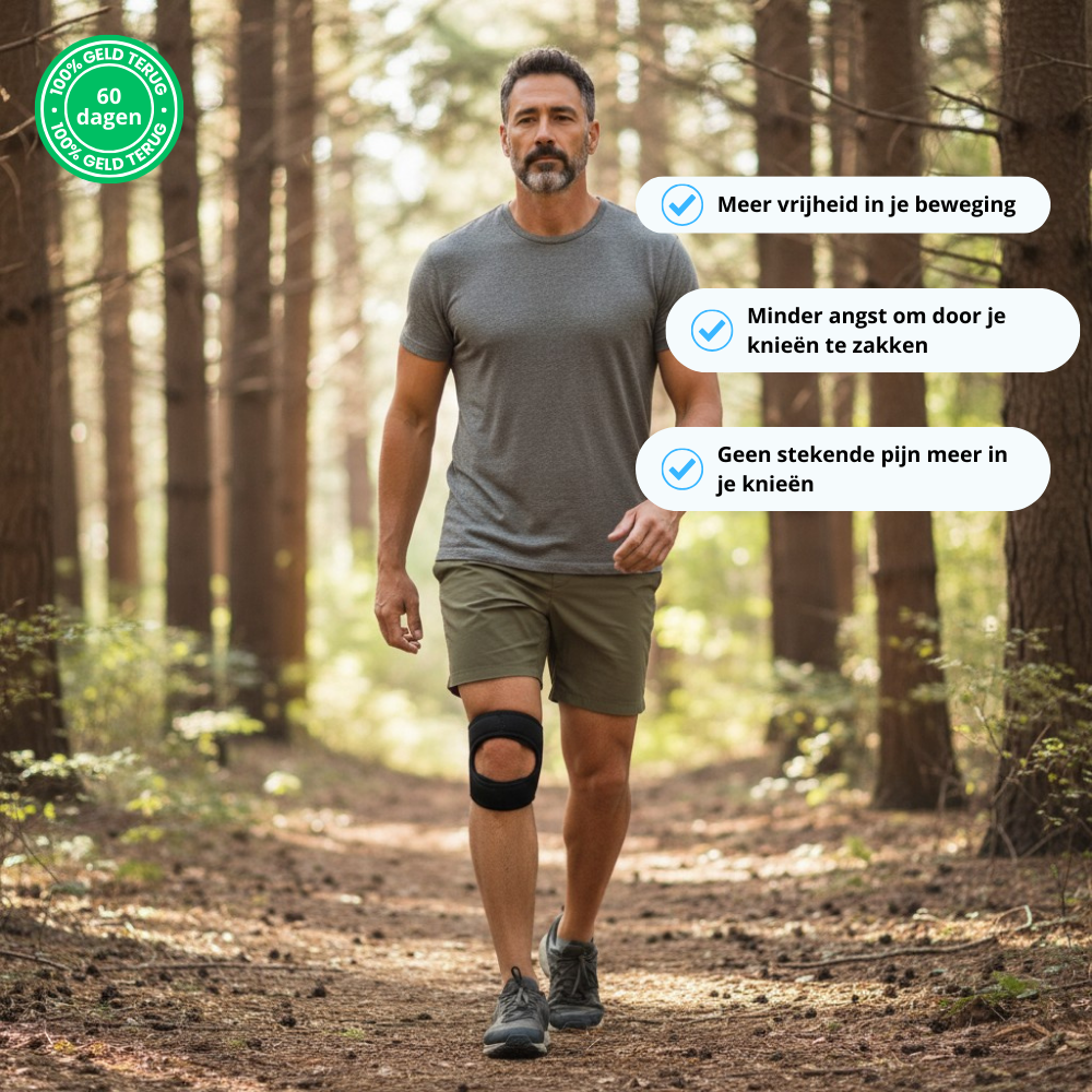 Niverno™ kniebrace | Vertrouw je knie weer bij elke stap | 1+1 gratis